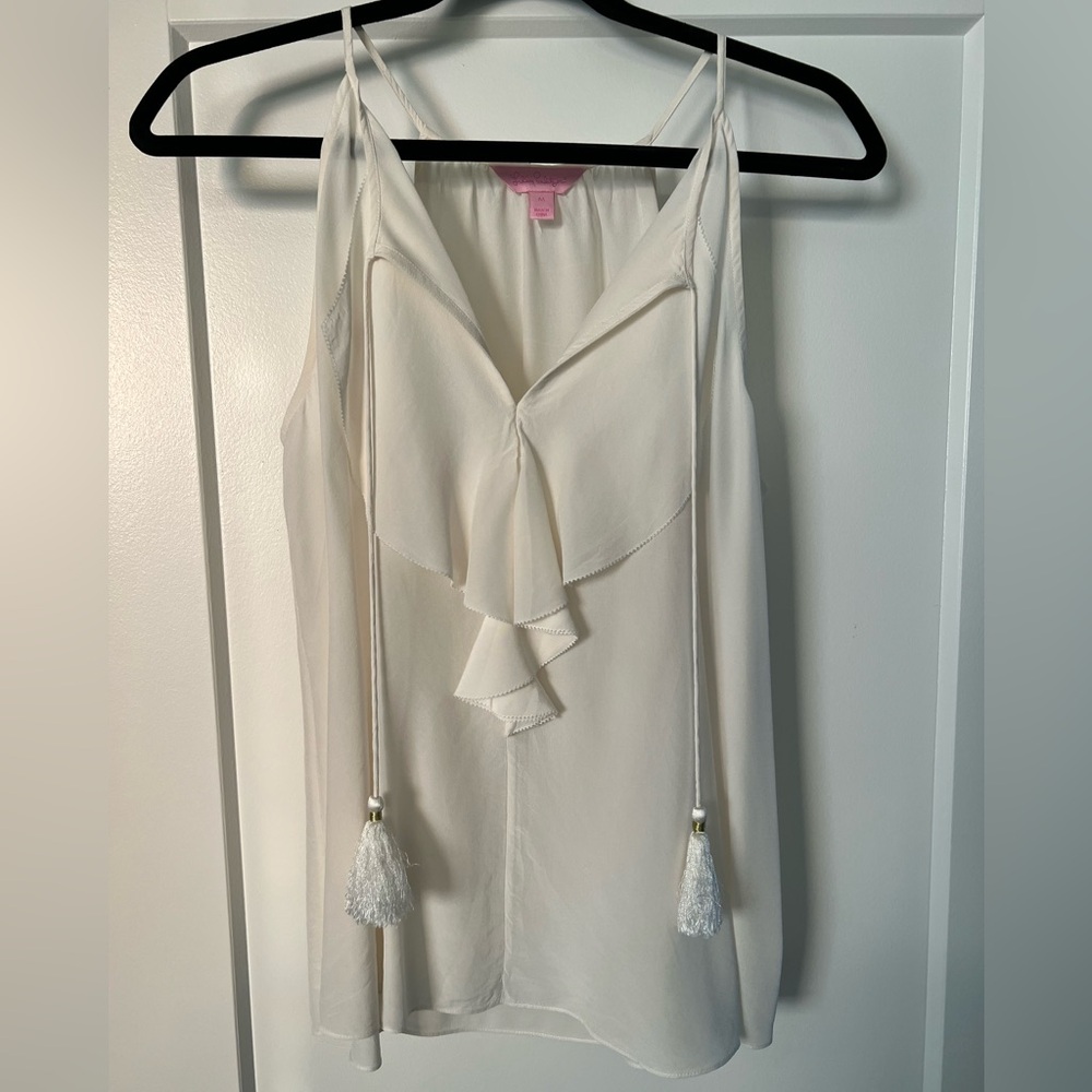 Lilly Pulitzer silk tank top (size M)